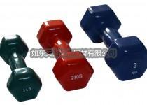 Hex Vinyl Dumbbell With Convex Handle